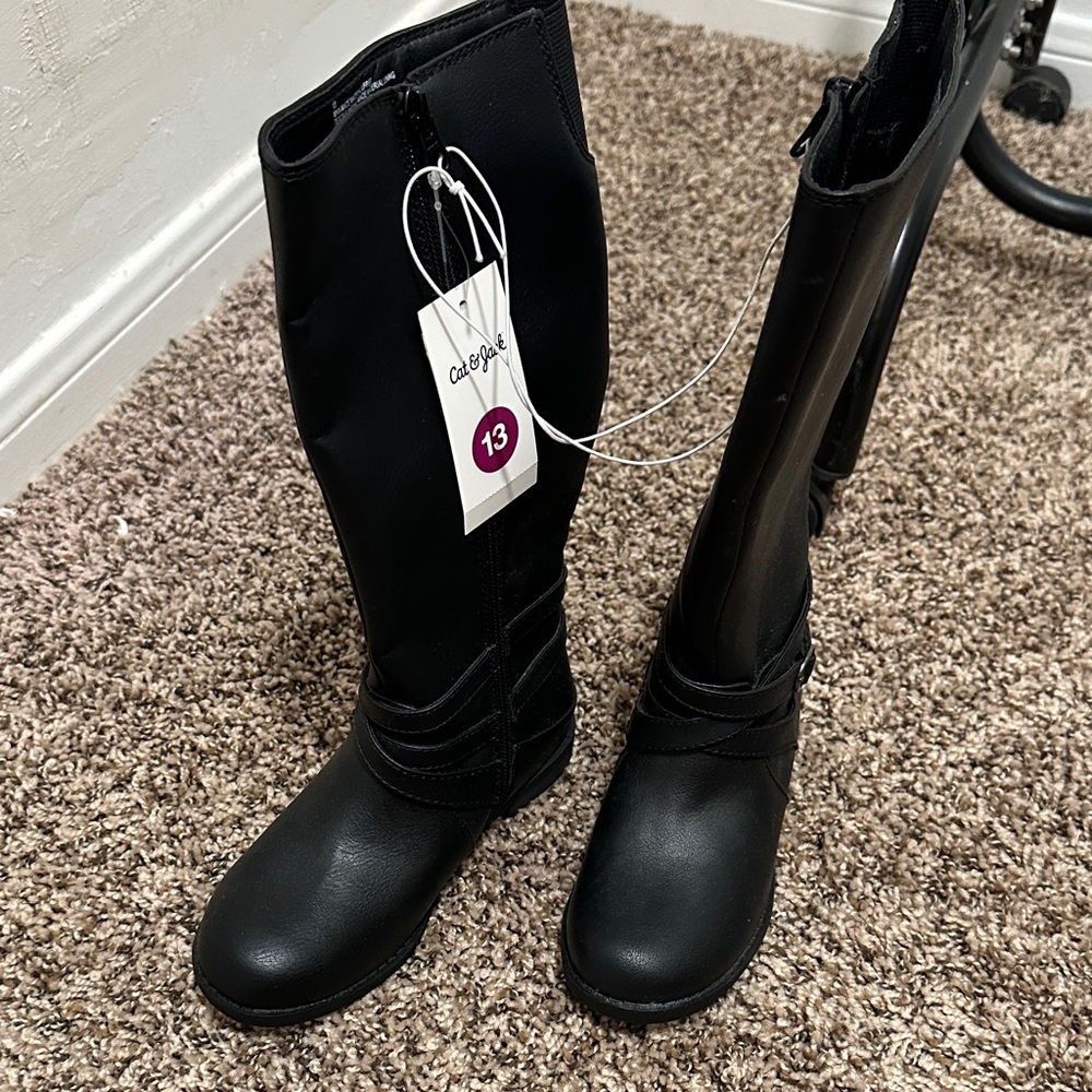 Cat & Jack Black Over the Knee Boots